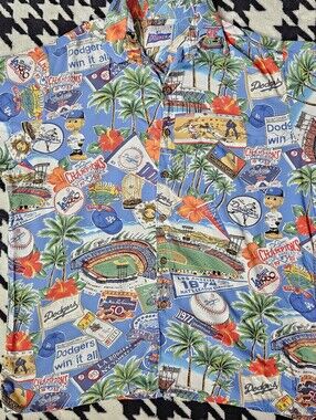 Reyn Spooner LA Dodgers MLB Hawaiian Aloha Shirt Baseball
